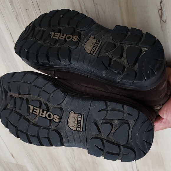 Sorel waterfalls women's brown low lace thimsulate insulation size 8 - Picture 5 of 8